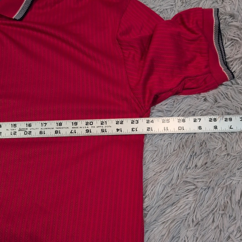 Turtle Creek Shirt Mens XL Red Polo Golf Preppy Smart Wool Blend‎ Comfort Casual - Picture 3 of 7